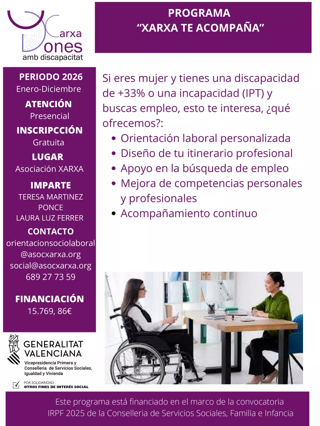 PROGRAMA XARXA TE ACOMPAÑA